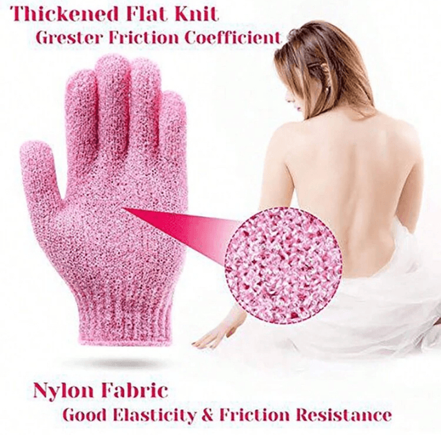 Z | 1pc Exfoliating Bath Cloth/ Shower Gloves, Body Scrubber