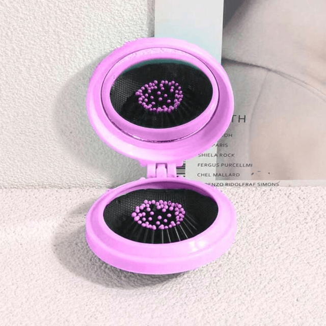 Z | 1pc Folding Comb Mirror, Multifunctional Dual-Use Mirror