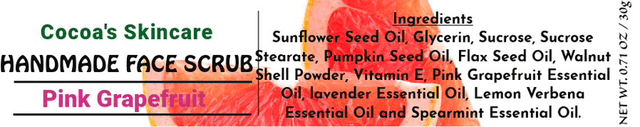 Pink Grapefruit Face Scrub