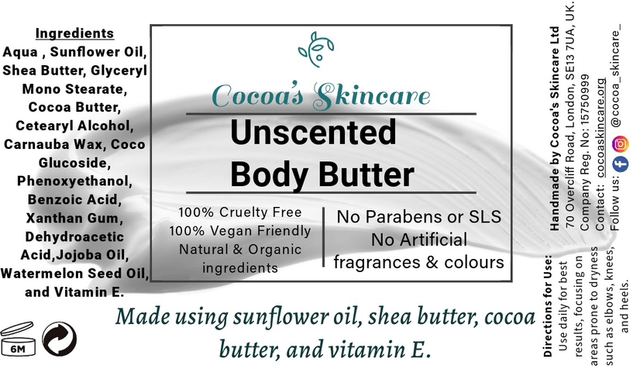 Unscented Body Butter