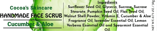 Cucumber & Aloe Face Scrub
