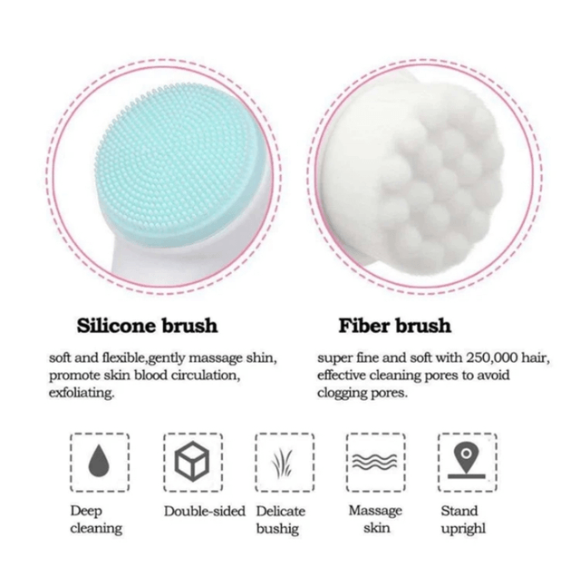 Z| 2 In 1 Face Cleansing Brush